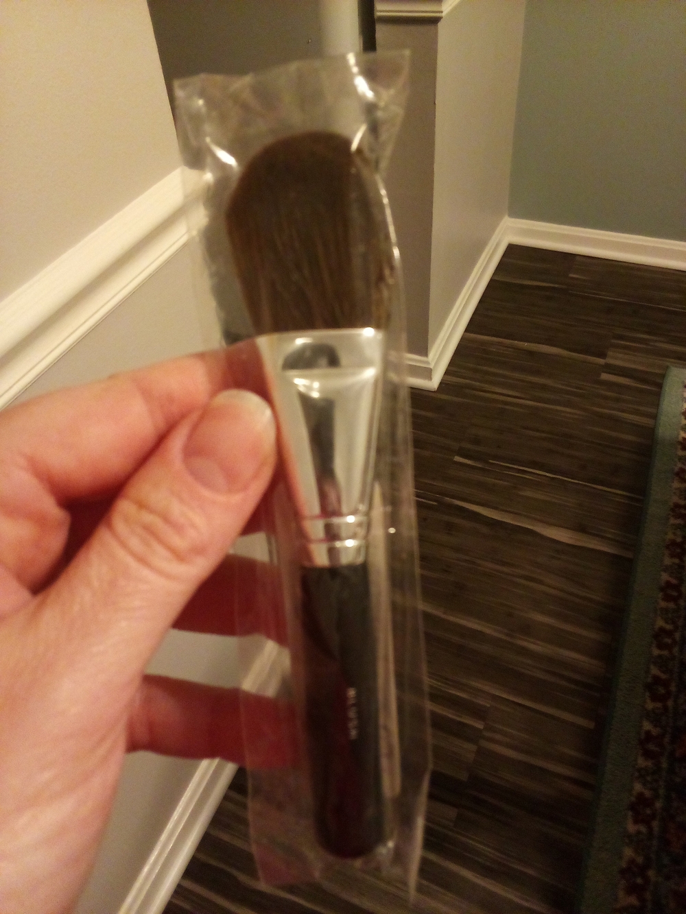 bareMinerals Brown Bristle Blush Brush with Silver Ferrule